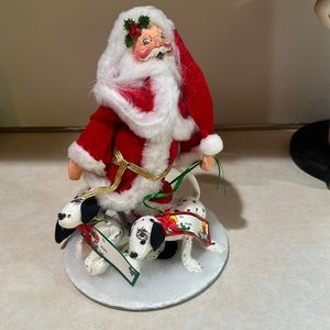 Vintage Annalee 10 inch Doll “Puppies for Christmas SANTA”